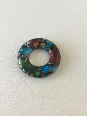 Beautiful art deco glass type necklace pendant