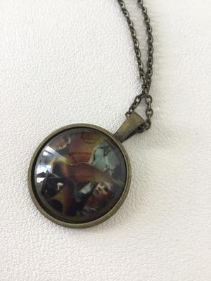 Fashion necklace with picture art pendant