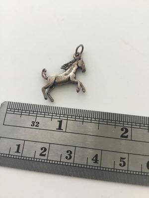 925 marked beautiful horse necklace pendant