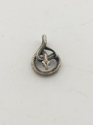 925 marked snake necklace pendant