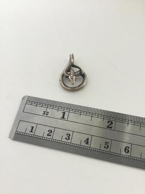 925 marked snake necklace pendant