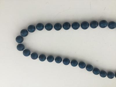 Beautiful blue beaded fashion necklace