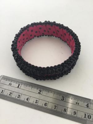 Beautiful pink and black fashion bracelet