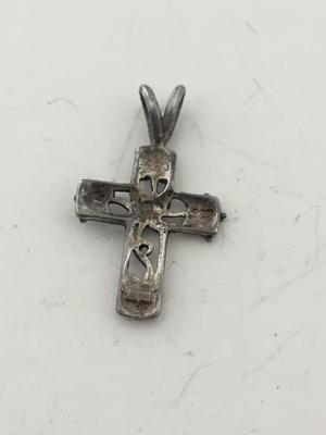925 marked cross necklace pendant