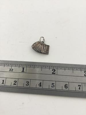 925 marked piano keys necklace pendant