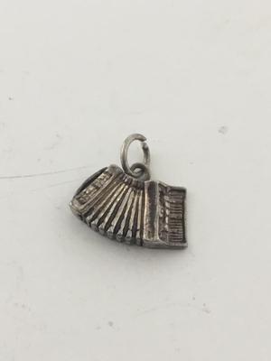 925 marked piano keys necklace pendant