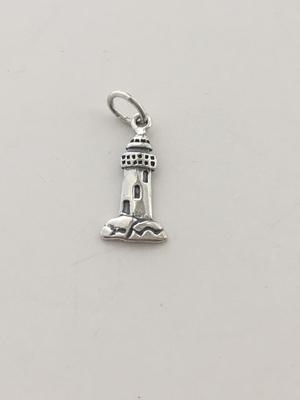 925 India marked lighthouse necklace pendant