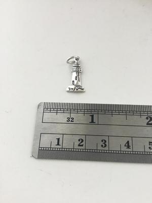 925 India marked lighthouse necklace pendant
