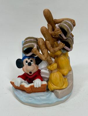 Vintage Disney Mickey with brooms Fantasia Heroes and Villains Ceramic Limited Edition