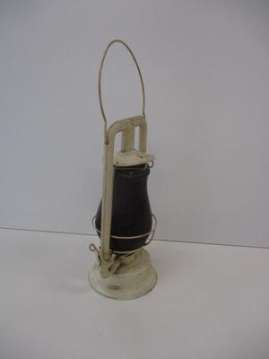Vintage Oil Lantern With Dark Shade