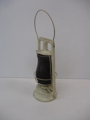 Vintage Oil Lantern With Dark Shade
