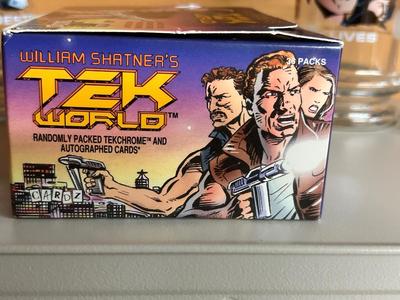 WILLIAM SHATNER TRADING CARDS, 1984 STAR TREK COLLECTIBLE GLASSES AND MORE