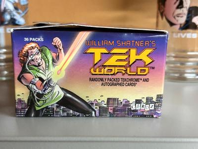 WILLIAM SHATNER TRADING CARDS, 1984 STAR TREK COLLECTIBLE GLASSES AND MORE