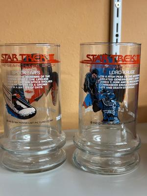 WILLIAM SHATNER TRADING CARDS, 1984 STAR TREK COLLECTIBLE GLASSES AND MORE