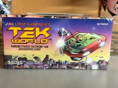 WILLIAM SHATNER TRADING CARDS, 1984 STAR TREK COLLECTIBLE GLASSES AND MORE