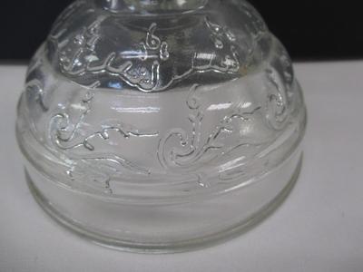 Vintage Clear Lantern Raised Scroll On The Inside Lamp Lighters Farm