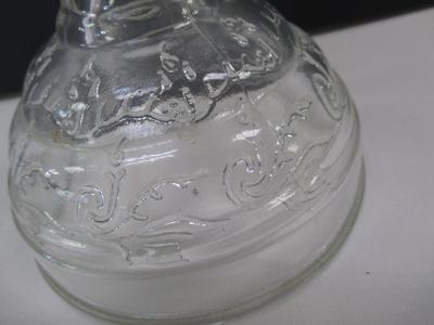 Vintage Clear Lantern Raised Scroll On The Inside Lamp Lighters Farm