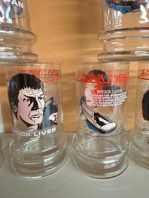 1984 COLLECTIBLE STAR TREK DRINKING GLASSES