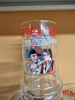 1984 COLLECTIBLE STAR TREK DRINKING GLASSES