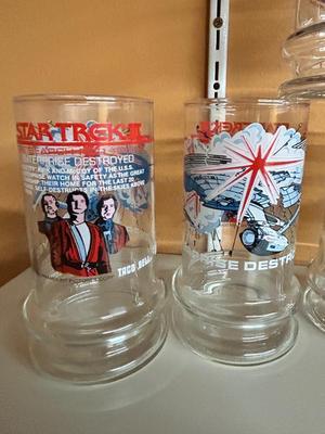1984 COLLECTIBLE STAR TREK DRINKING GLASSES