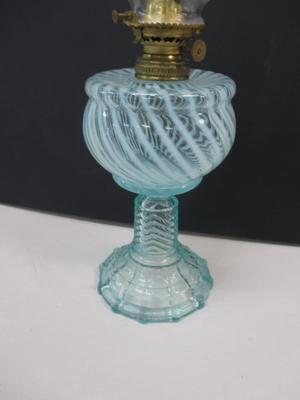 Blue Swirl Oil Lantern Base