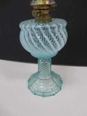 Blue Swirl Oil Lantern Base