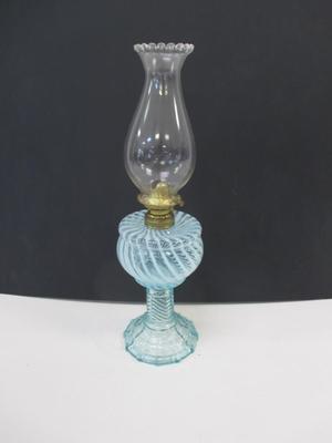 Blue Swirl Oil Lantern Base