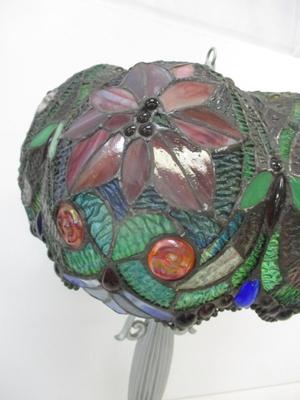 5 Sided Raised Stain Glass Lamp