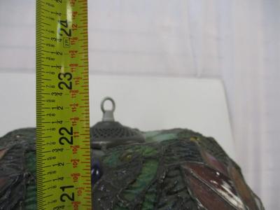 5 Sided Raised Stain Glass Lamp