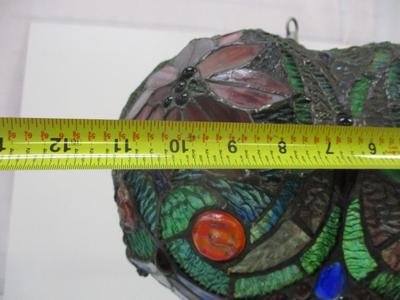 5 Sided Raised Stain Glass Lamp