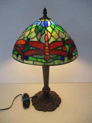 Dragonfly Stained Glass Lamp