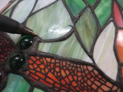 Dragonfly Stained Glass Lamp