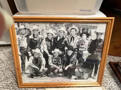 1943 LIFE MAGAZINE WITH ROY ROGERS AND TRIGGER ON COVER, MOVIE PHOTO AND 5x7 PIC