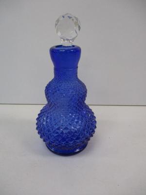Blue Diamond Cut Decanter