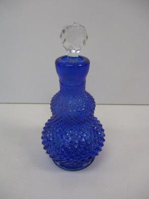 Blue Diamond Cut Decanter