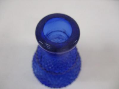 Blue Diamond Cut Decanter