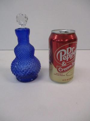 Blue Diamond Cut Decanter