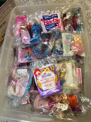 55 BARBIE HAPPY MEAL TOYS IN PKGS