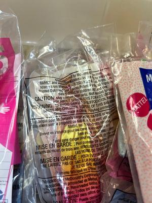 55 BARBIE HAPPY MEAL TOYS IN PKGS