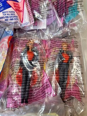 55 BARBIE HAPPY MEAL TOYS IN PKGS