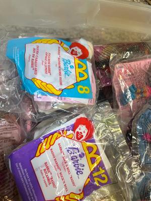 55 BARBIE HAPPY MEAL TOYS IN PKGS