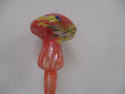 Glass Mushroom Outdoor Garden Stake