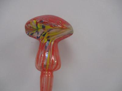 Glass Mushroom Outdoor Garden Stake