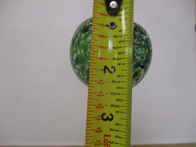 Hand Blown Green & Blue Glass Ornament