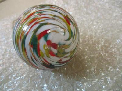 Hand Blown Multi Color Glass Ornament
