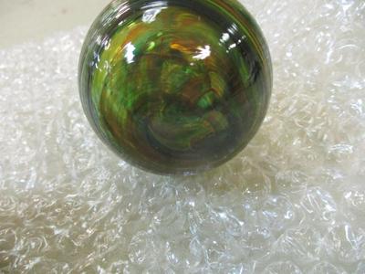 Hand Blown Multi Color Glass Ornament
