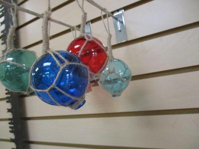 Hand Blown Multi Color Glass Ornament