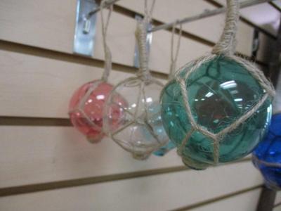 Hand Blown Multi Color Glass Ornament