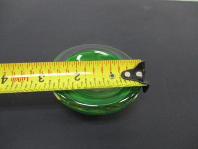 Kosta Boda Green Swirl Art Glass Small Bowl