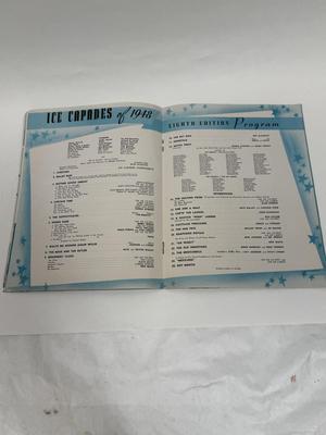 1948 Ice Capades Program Magazine Donna Atwood featured on cover Souvenir 8th edition
